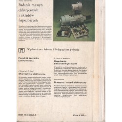 MASZYNY I NAPĘD ELEKTRYCZNY Zbigniew Stein