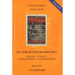 122 AUKCJA ANTYKWARYCZNA. KSIĄŻKI - PLAKATY Z KSIĘGOZBIORU S. CZARNIECKIEGO