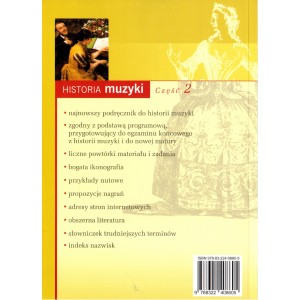 HISTORIA MUZYKI. CZĘŚĆ 2 Danuta Gwizdalanka