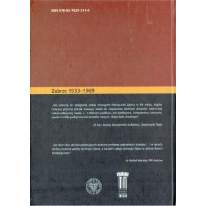 ZABRZE 1933-1989. SZKICE Z DZIEJÓW POLITYCZNYCH MIASTA - IPN KATOWICE