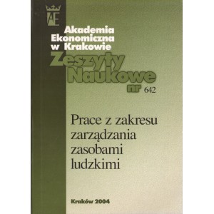 PRACE Z ZAKRESU ZARZĄDZANIA ZASOBAMI LUDZKIMI
