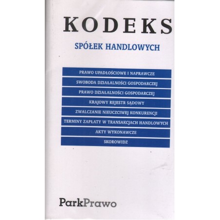 KODEKS SPÓŁEK HANDLOWYCH