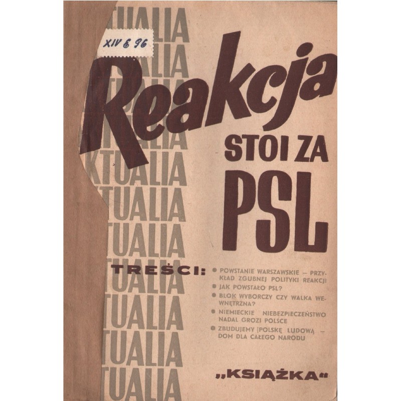REAKCJA STOI ZA PSL Roman Werfel