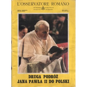 L'OSSERVATORE ROMANO: DRUGA PODRÓŻ JANA PAWŁA II DO POLSKI