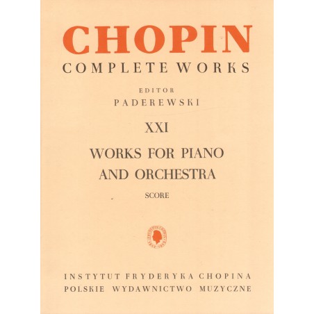 Fryderyk Chopin: UTWORY NA FORTEPIAN I ORKIESTRĘ