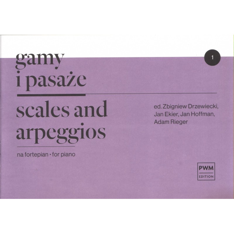 GAMY I PASAŻE NA FORTEPIAN. ZESZYT 1 Zbigniew Drzewiecki, Jan Ekier, Jan Hoffman, Adam Rieger