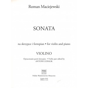 SONATA NA SKRZYPCE I FORTEPIAN Roman Maciejewski