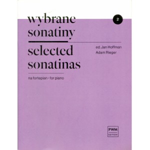 Okładka nut WYBRANE SONATINY NA FORTEPIAN. ZESZYT 2 - Jana Hoffmana, Adama Riegera