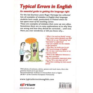 TYPICAL ERRORS IN ENGLISH. AN ESSENTIAL GUIDE TO GETTING THE LANGUAGE RIGHT