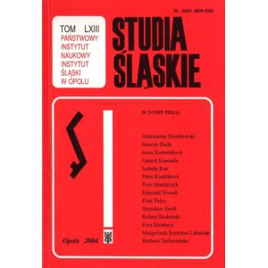 STUDIA ŚLĄSKIE TOM 63