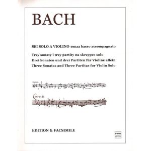 TRZY SONATY I TRZY PARTITY NA SKRZYPCE SOLO Johann Sebastian Bach