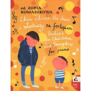 Okładka nut "Zbiór etiud dla dzieci i młodzieży na fortepian" w opracowaniu Zofii Romaszkowej, wydawnictwo PWM w Hatteria.pl