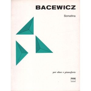 Okładka nut Grażyny Bacewicz „Sonatina na obój i fortepian”, oficjalne wydanie Polskiego Wydawnictwa Muzycznego (PWM),1998 r.