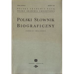 Polski Słownik Biograficzny: Tom XXXIX/2 – Zeszyt 161 | Hatteria.pl