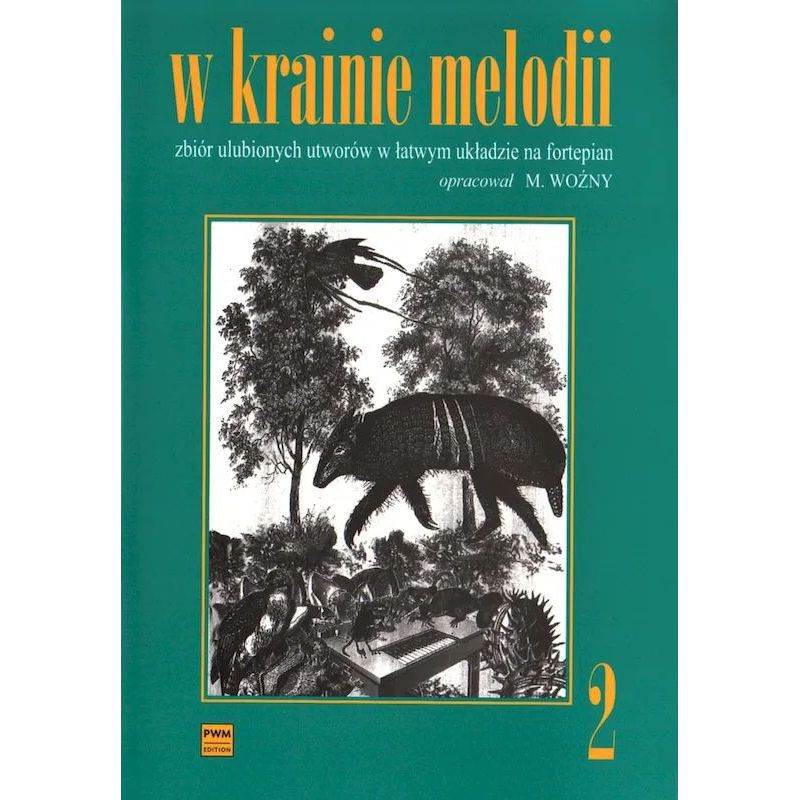 Okładka - W KRAINIE MELODII 2. ZBIÓR ULUBIONYCH UTWORÓW W ŁATWYM UKŁADZIE NA FORTEPIAN Michał Woźny