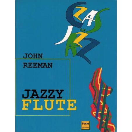 Okładka publikacji nutowej Jazzy Flute autorstwa Johna Reemana, seria Czas na Jazz.